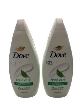 Dove Fresh Care Body Wash 720ml Shower Gel 2 Pack Sulfate Free Moisturizing NEW